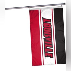 FOCO NCAA Louisville Cardinals Double Sided Team Logo Horizontal Flag